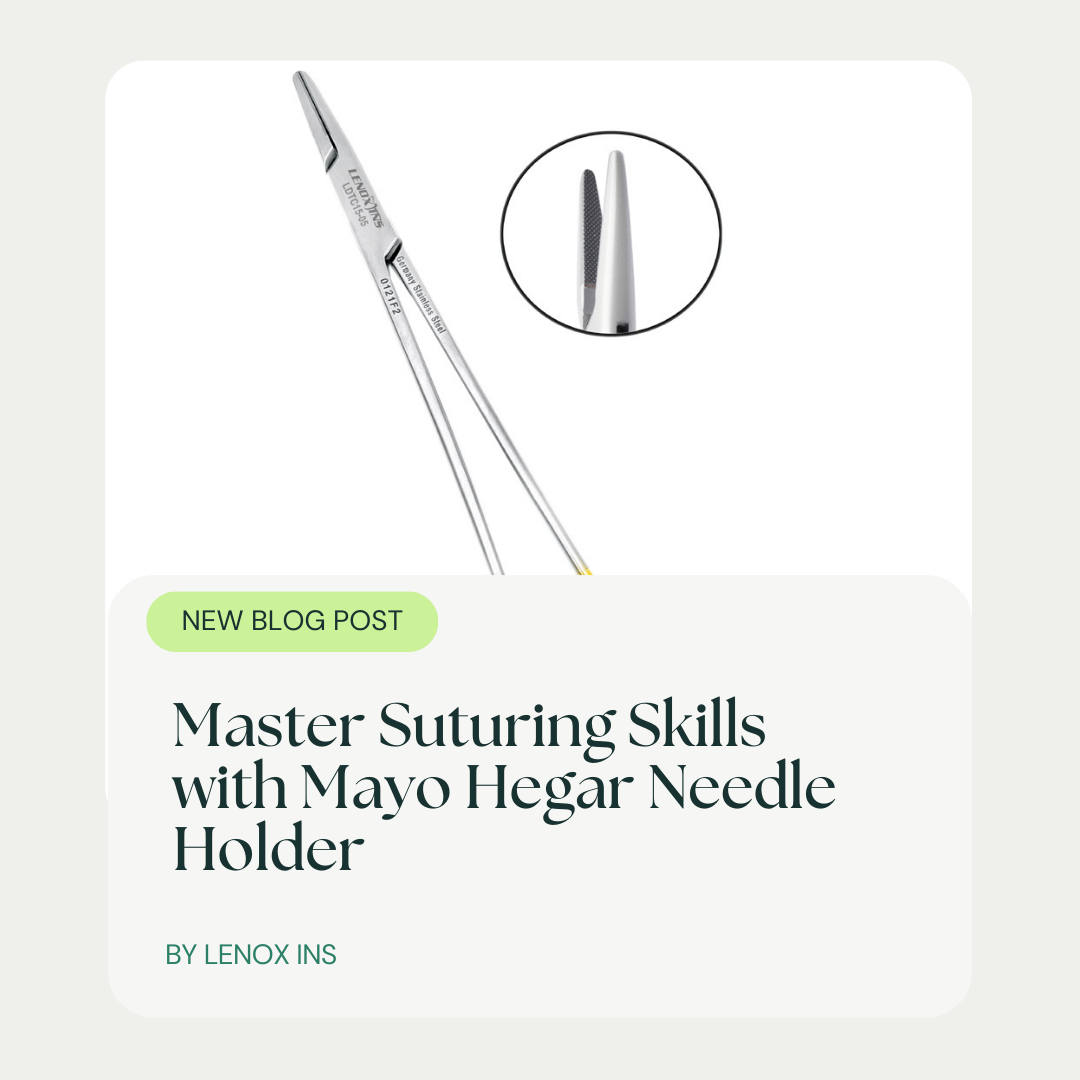 Master Suturing Skills with Mayo Hegar Needle Holder