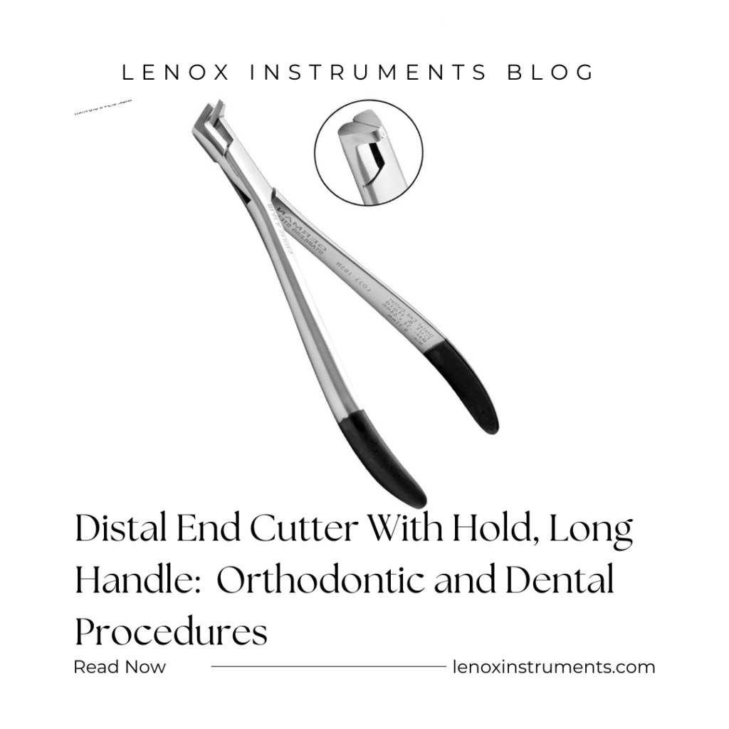 Distal End Cutter With Hold, Long Handle: Precision Instrument for Orthodontic and Dental Procedures