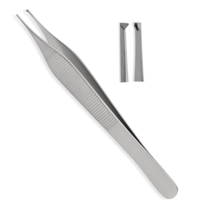 Adson Tissue Forceps 12cm 1x2 - Image 1