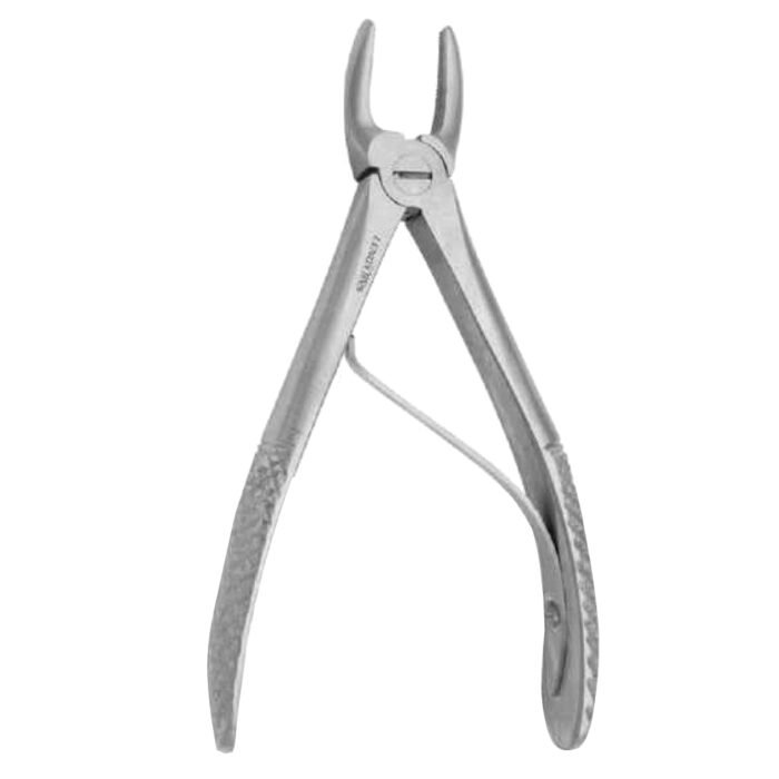 Baby Extracting Forceps English Pattern Klein #137 Pedodontic, Upper Incisors Spring Handle - Image 1