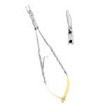 Micro Needle Holder Cutting Edge, Thumb-Lock, CVD 18cm