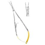 Micro Needle Holder Cutting Edge, Thumb-Lock, STR 18cm