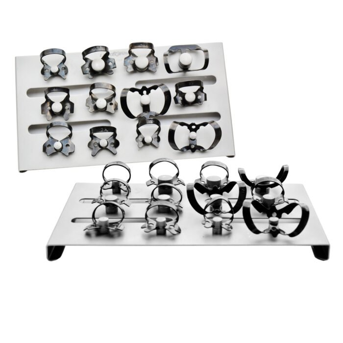 Black Rubber Dam Clamps Kit 12PCS - Image 1