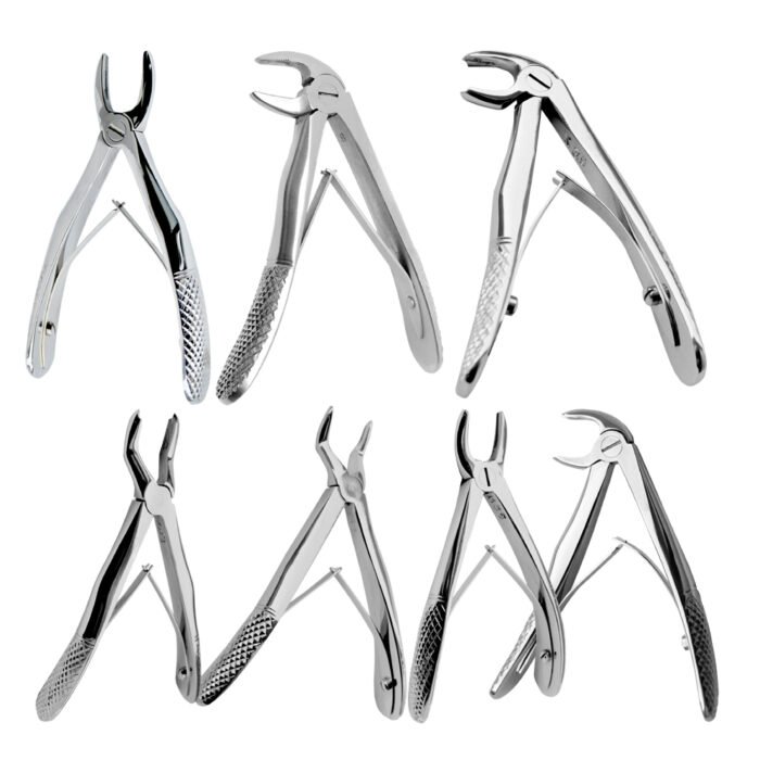 Pedo Baby Extracting Forceps Set of 7 Pieces - Image 1