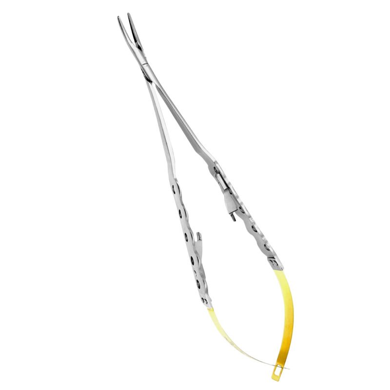 Precision Suturing with Castro-Viejo Curved Needle Holder
