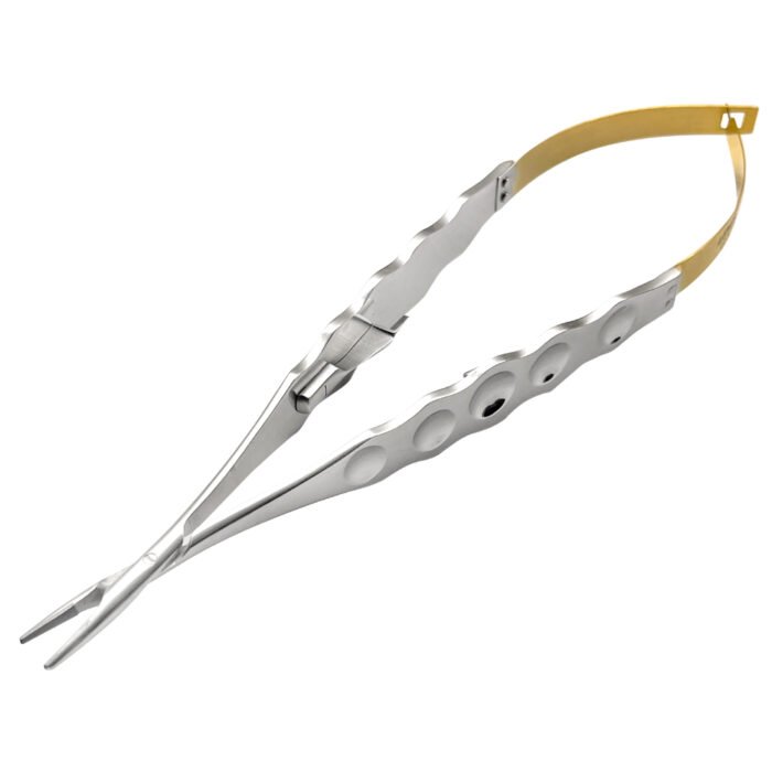 Castroviejo Needle Holder 18cm STR, Wide Handle Grip TC - Image 6