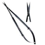Castroviejo Scissors 18cm Straight TC Ergo Handle Black