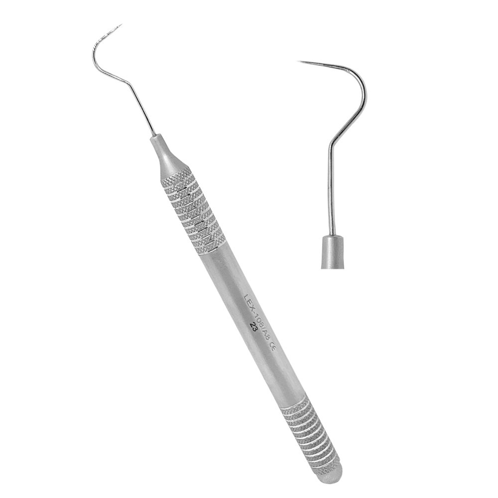 LEX-108-3x-Dental-Explorer-23-single-ended-Hollow-Handle-Dental-Instruments-CE-copy.jpg Explorer # 23 Single Ended - Image 1