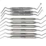 New Lucas X Bone Curettes Set of 9 Micro Serrated