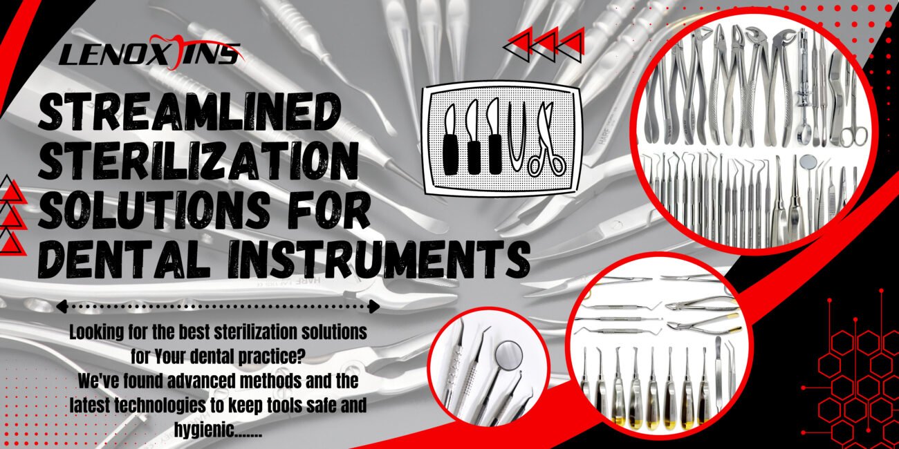 Streamlined sterilization setup with dental cassettes, ultrasonic cleaner, and autoclave system