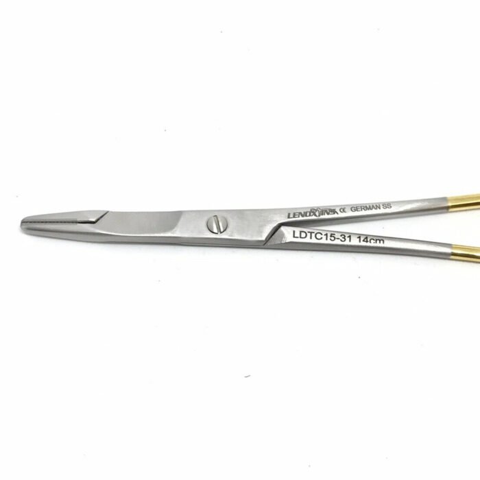 Olsen-Hegar Needle Holder With Scissors TC 14cm - Image 2