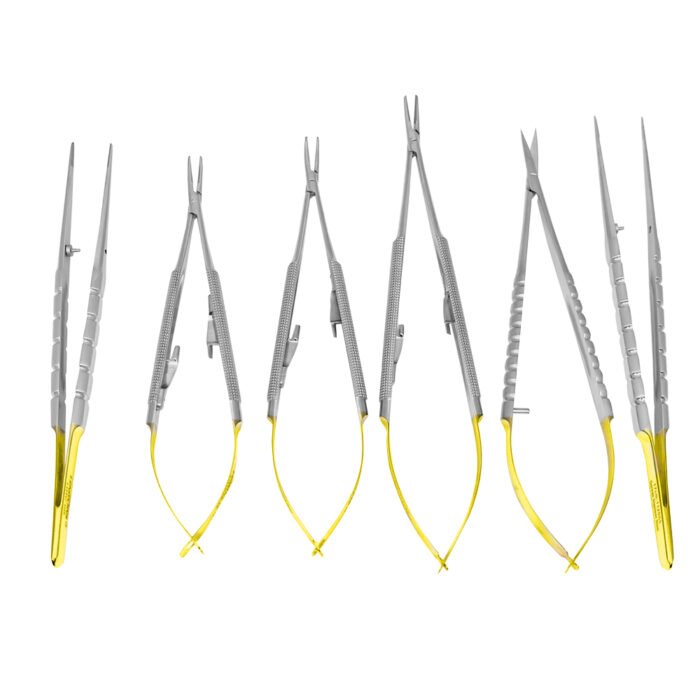 Micro Surgery Needle Holders-Scissors-Forceps Set CVD - Image 2