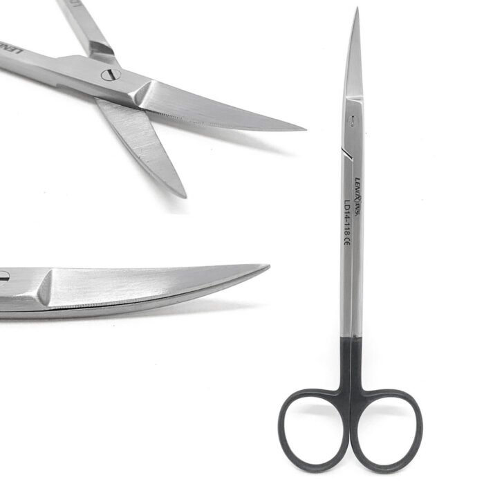 Kelly Dental Scissors 16cm Curved Saw Edge Super Cut - Image 3