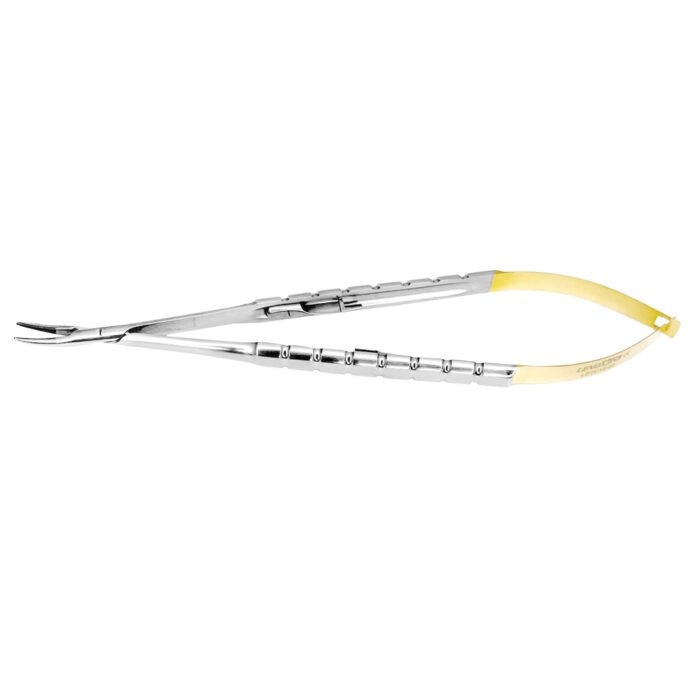 Castroviejo Needle Holders Fine Point 18cm TC Curved - Image 3