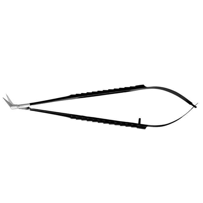 Surgical Micro Tissue Scissors Angled TC - 17cm - Image 3