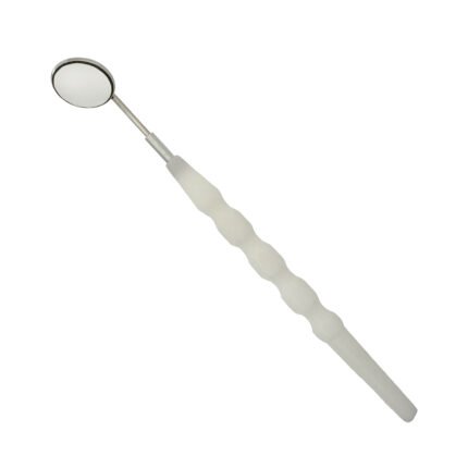 White Plastic Mirror Handle Reg lightweight dental handle