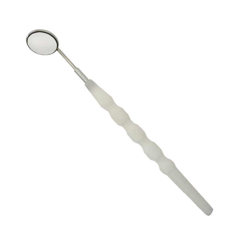 White Plastic Mirror Handle Reg lightweight dental handle