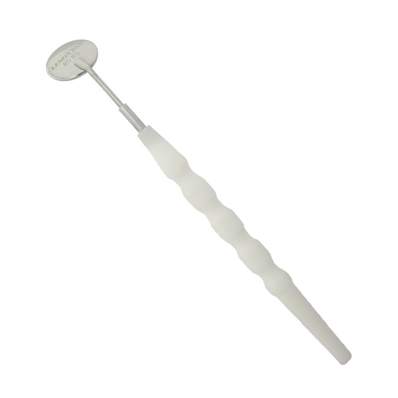 White Plastic Mirror Handle Reg lightweight dental handle