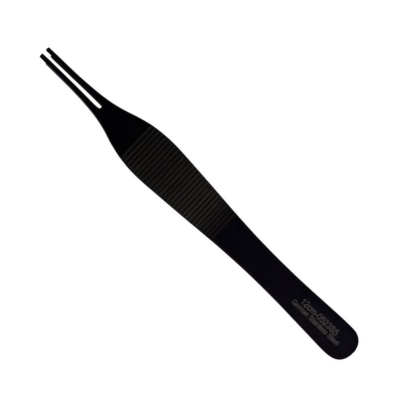 Micro Adson Double Point Black Coated Forceps
