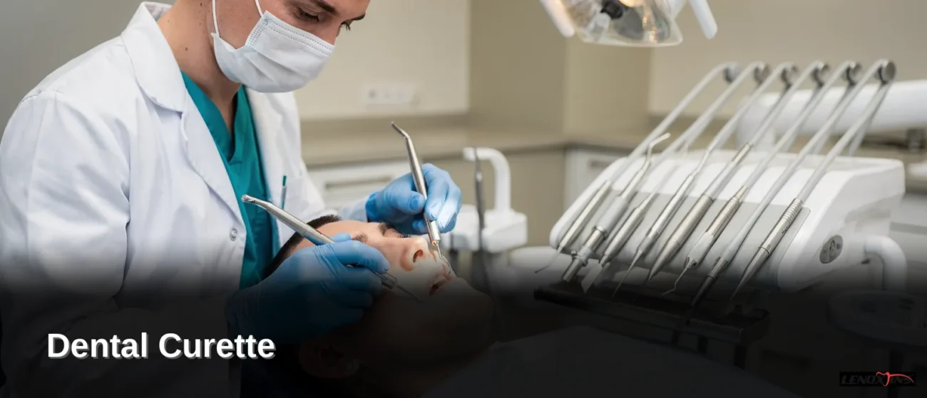 Unlike pointed scalers, a curette's rounded toe and back with a sharp cutting edge let